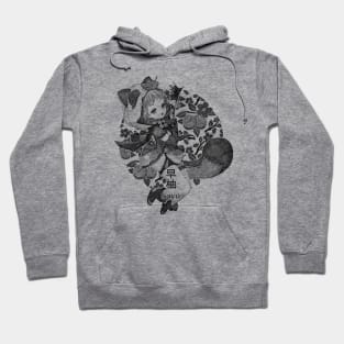 Pencil Crumbs little ninja and chinese plum Hoodie